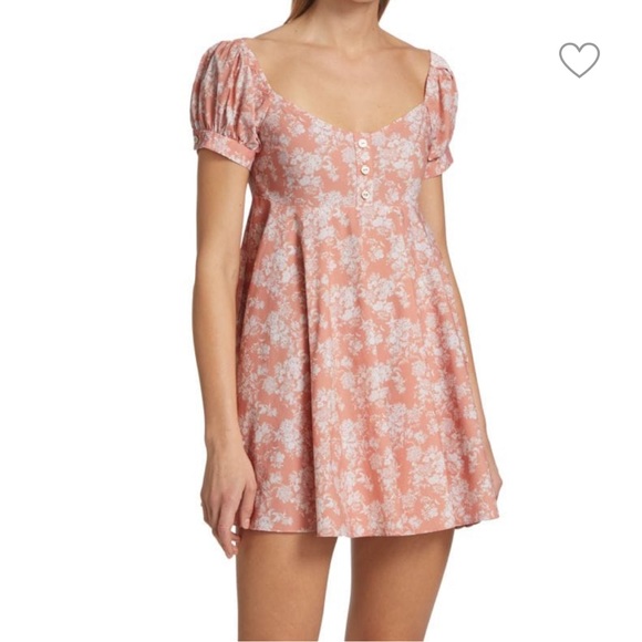 Caroline Constas Dina Floral Babydoll Mini dress size L - Picture 3 of 12